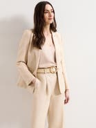 Phase Eight Elena Linen Blend Single Breasted Blazer