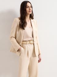 Phase Eight Elena Linen Blend Single Breasted Blazer