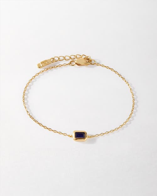 Edge Of Ember Deco Birthstone Bracelet