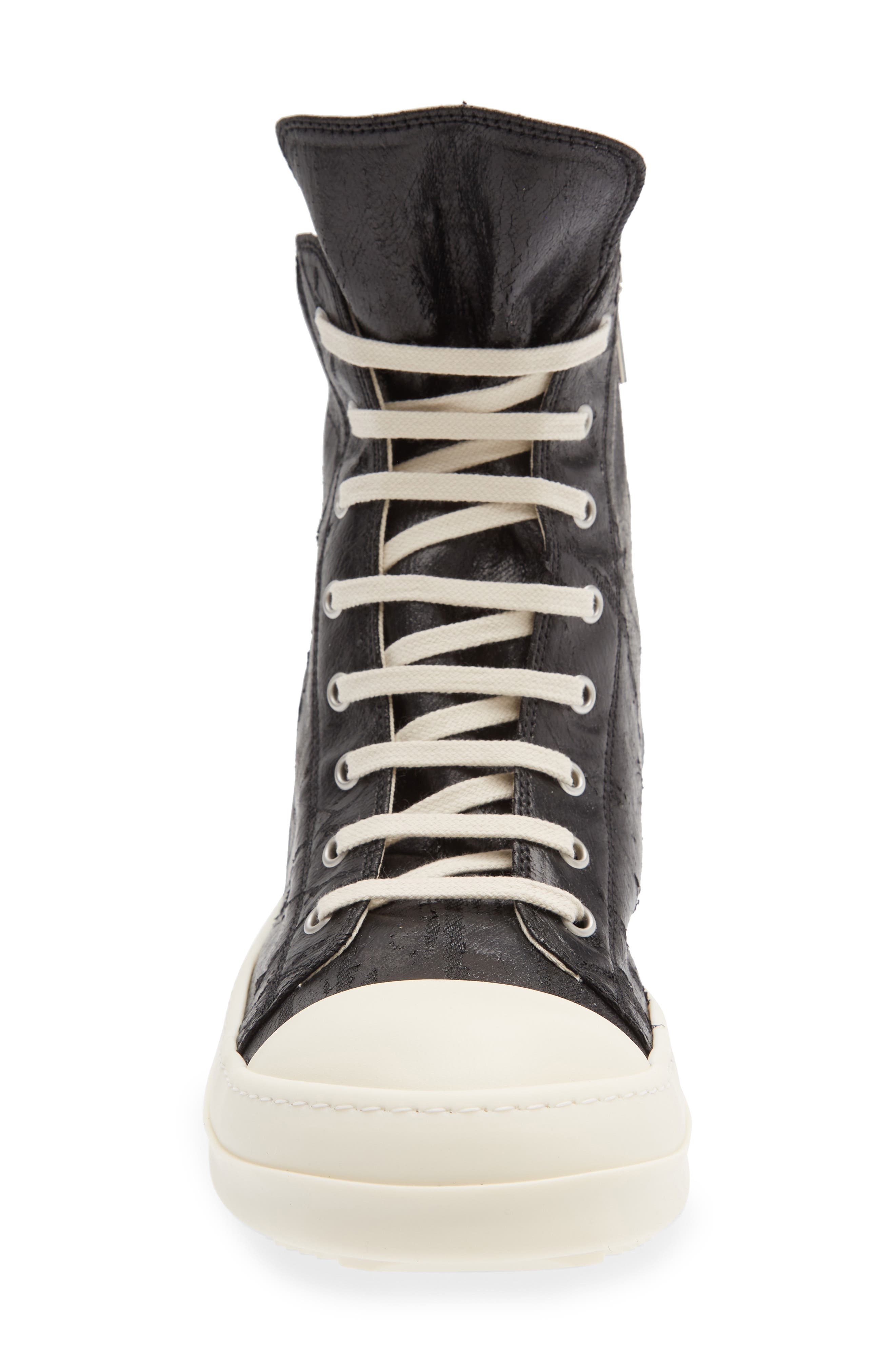Sneaks High Top Sneaker, Alternate, color, BLACK/ MILK/ MILK