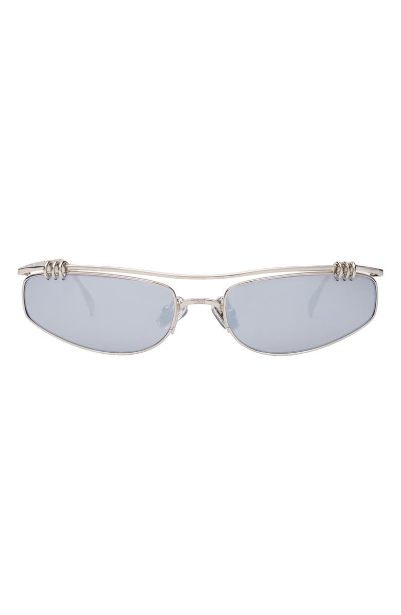 DEZI Linked Up Sunglasses, Main, color, Linked Up Silver Flash