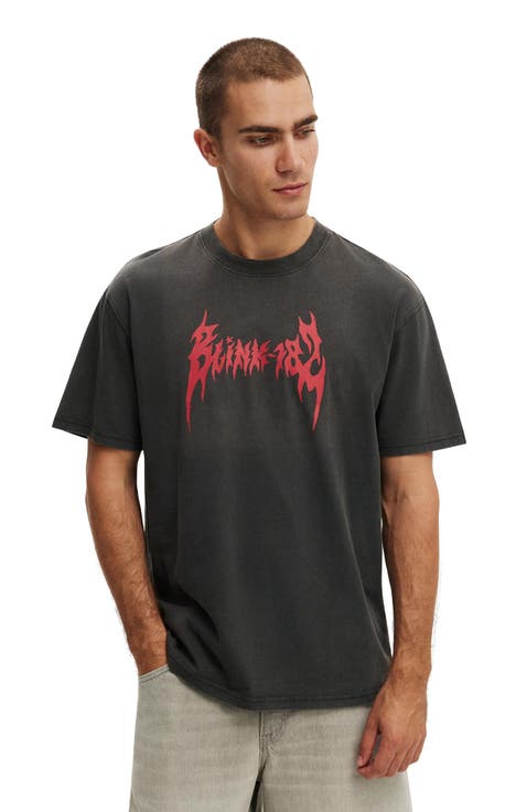Men's Cropped Fit Music T-Shirt