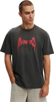 Cotton On Men's Cropped Fit Music T-Shirt