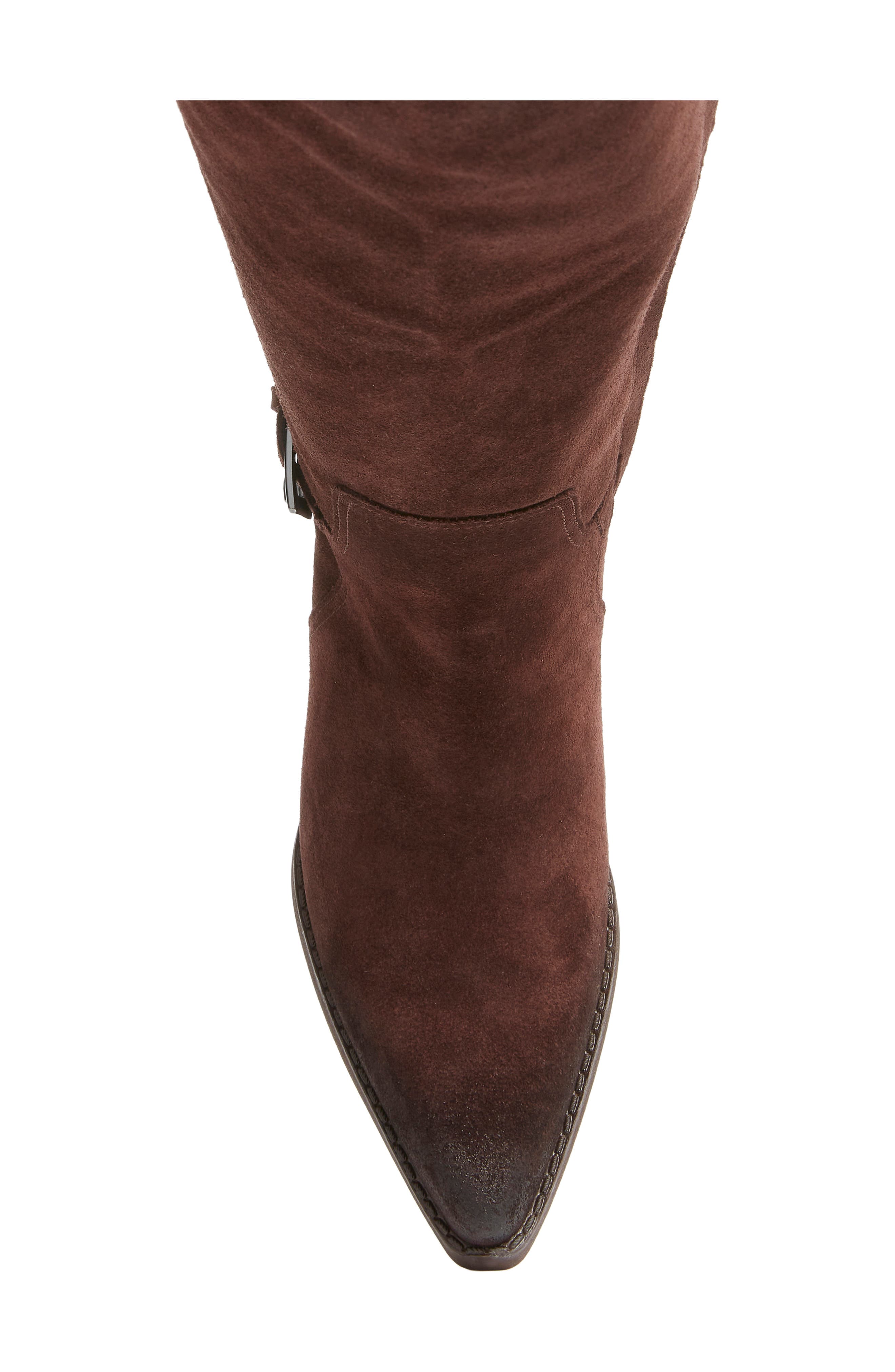 Wren Buckle Knee High Boot, Alternate, color, CAFE NOIR