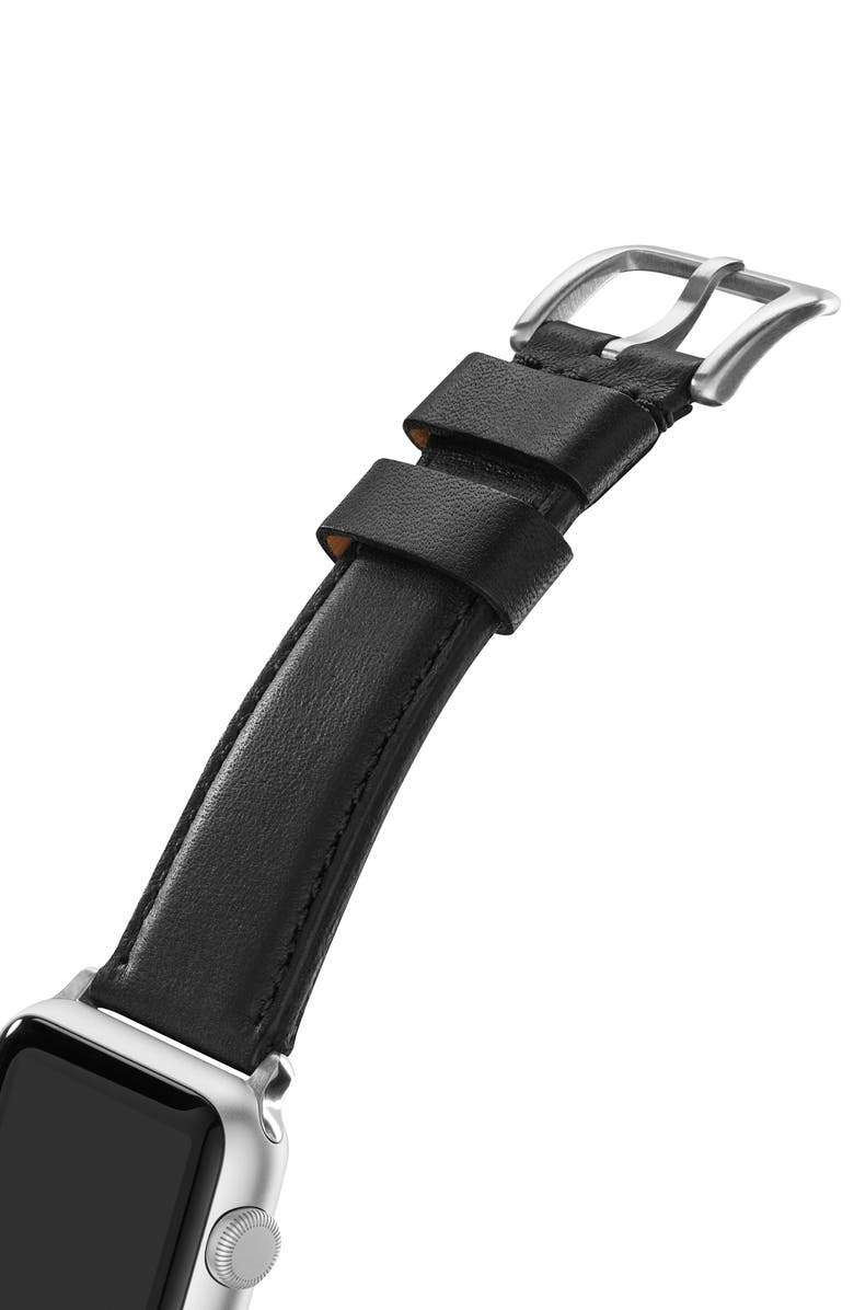Shinola Aniline Leather 21mm Apple Watch<sup>®</sup> Watchband, Alternate, color,