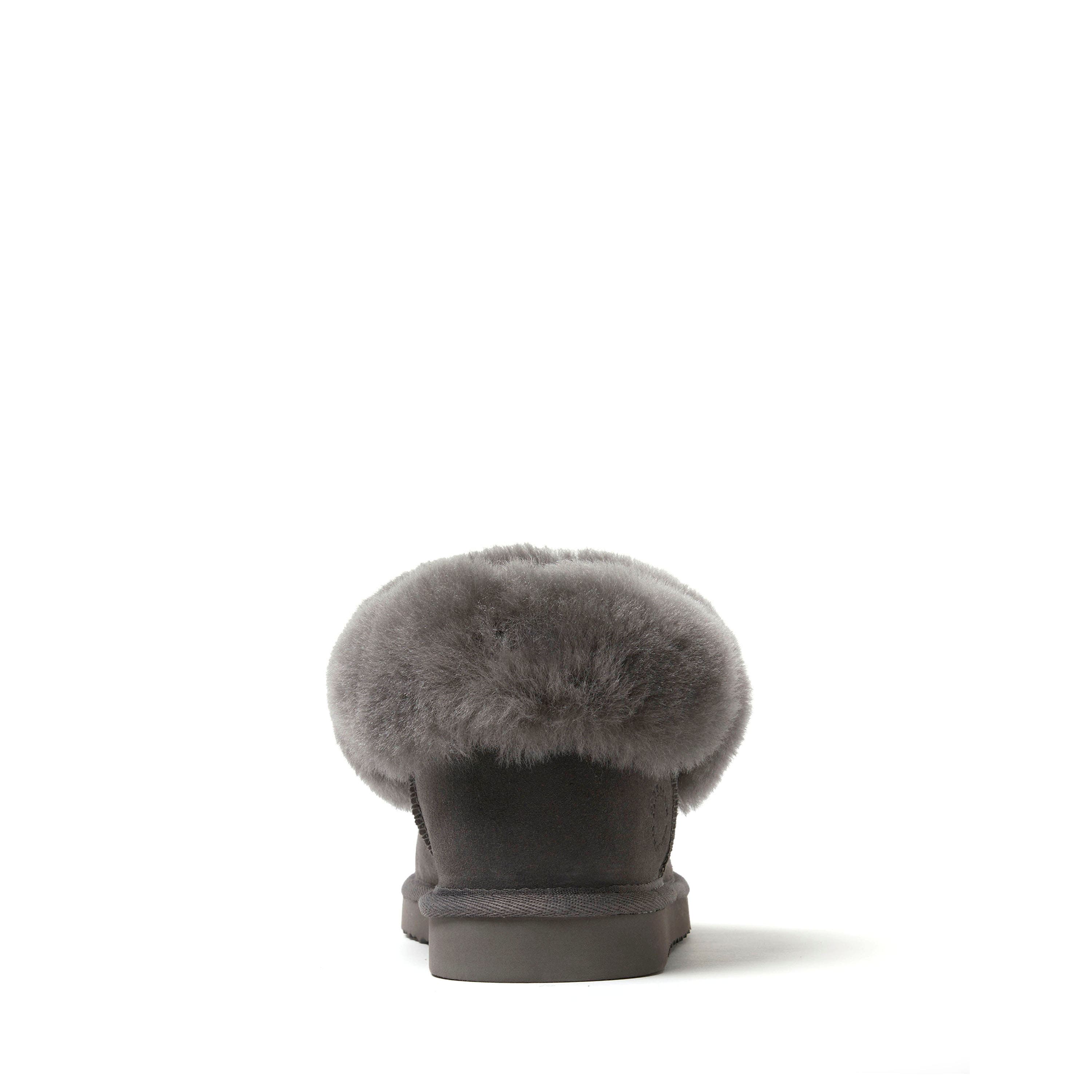 DEARFOAMS Kids' Fireside Bunbury Genuine Shearling Boot, Alternate, color, Grey