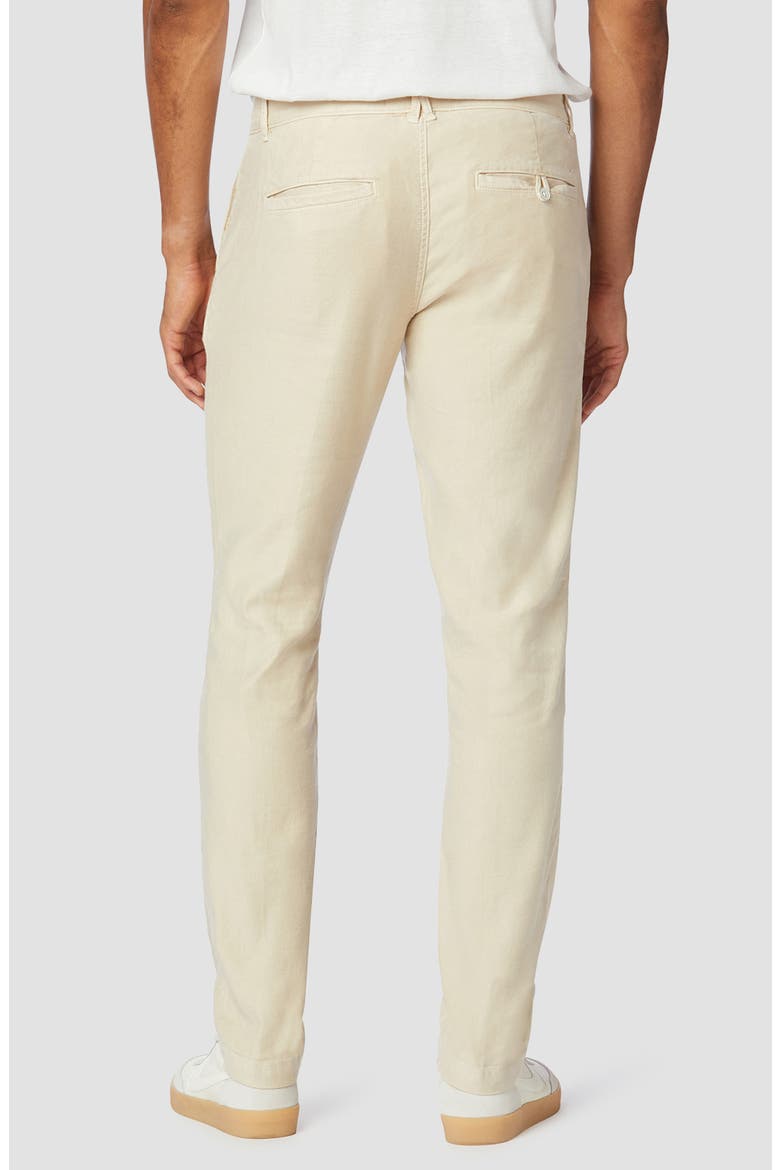 Classic Slim Straight Fit Stretch Linen Blend Chino Pants, Alternate, color, LIGHT SAND