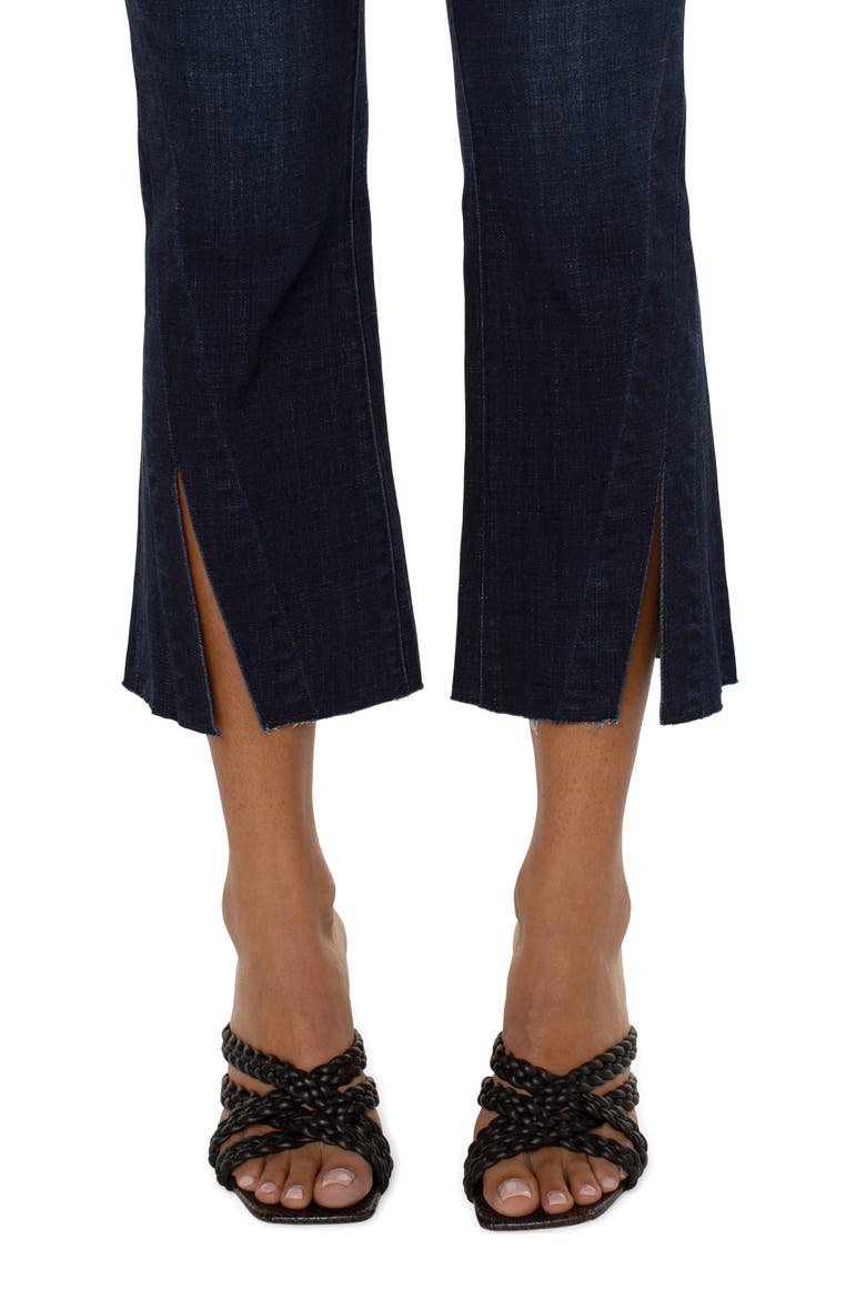 Gia Glider Pull-On Twisted Seam Crop Flare Jeans, Alternate, color, COLUMBIA