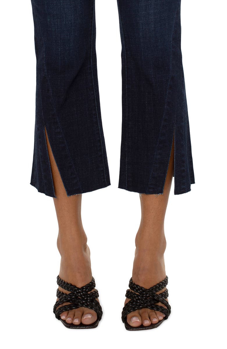 Liverpool Los Angeles Gia Glider Pull-On Twisted Seam Crop Flare Jeans, Alternate, color,