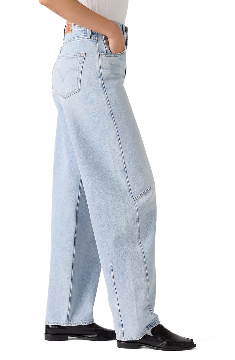 Levi's Cinch High Waist Barrel Jeans, Alternate, color, Abraided Art