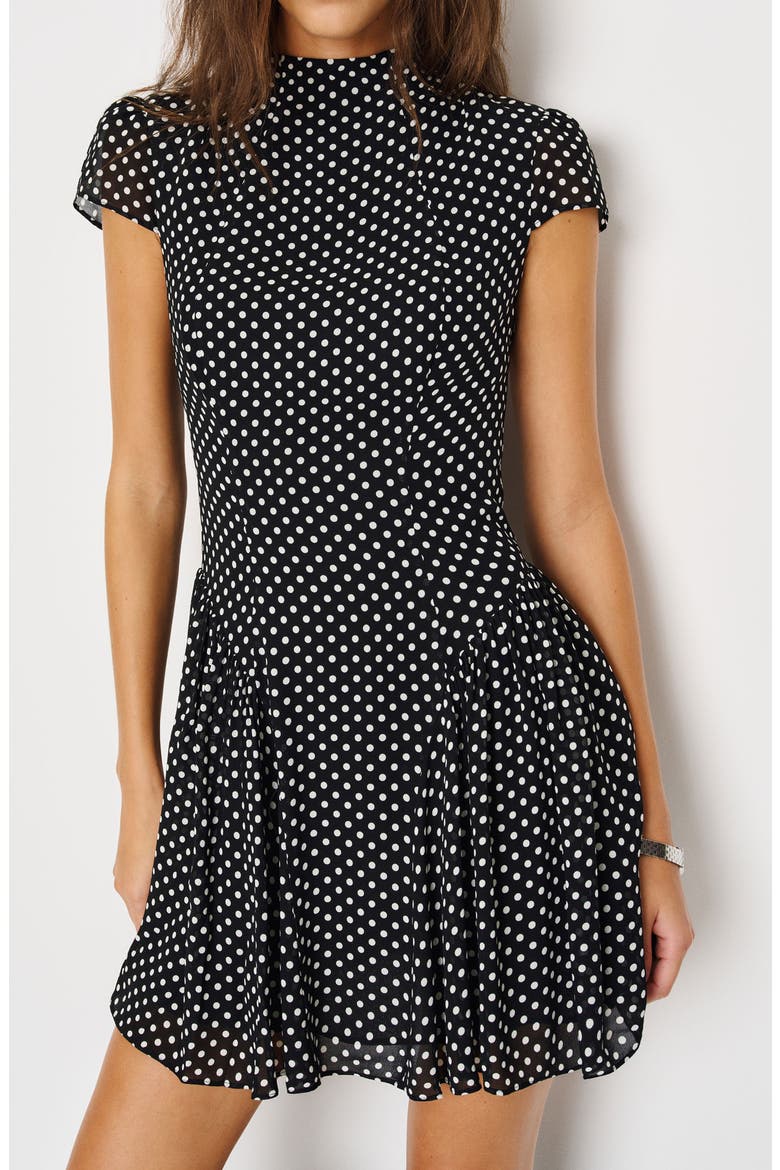 Maven Minidress, Alternate, color, CAVIAR DOT