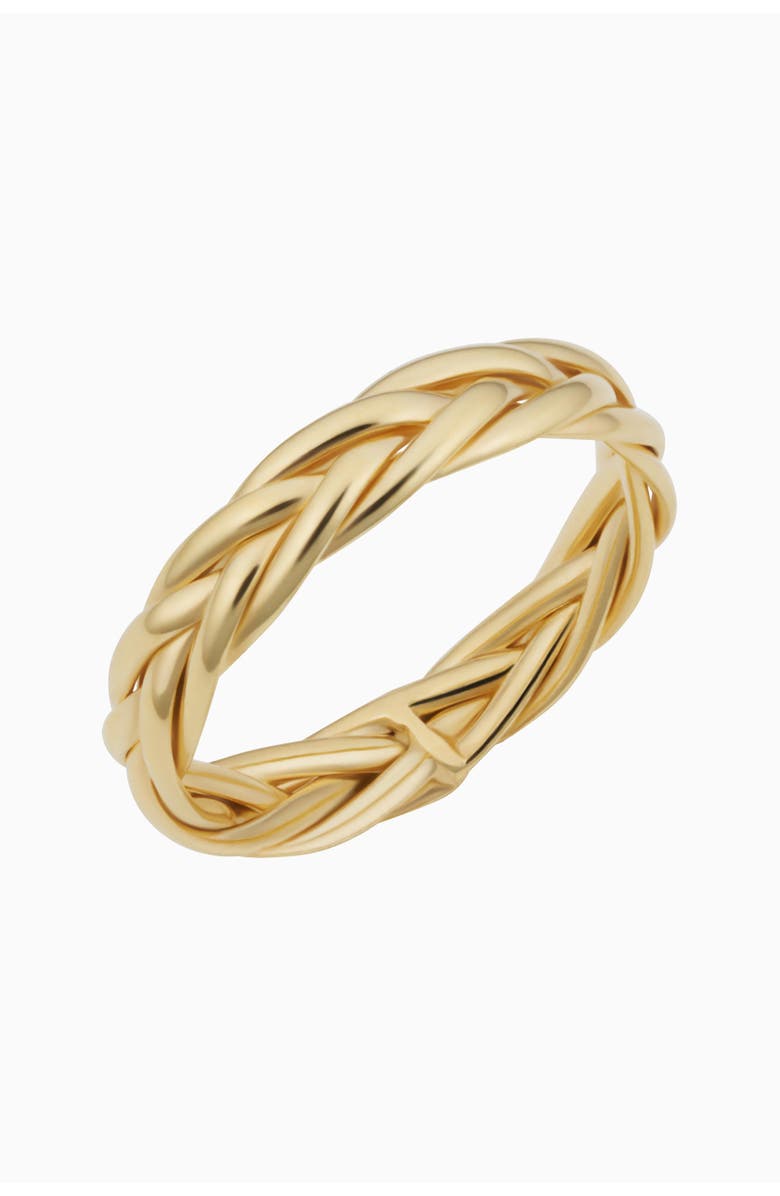 Oradina 14K Solid Gold Caesar Stack Ring, Main, color, Yellow Gold