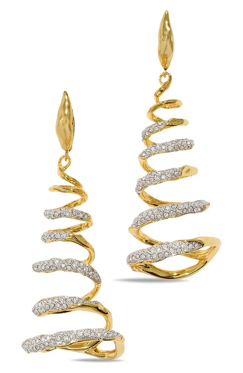 Alexis Bittar Solanales Crystal Spiral Drop Earrings, Main, color,