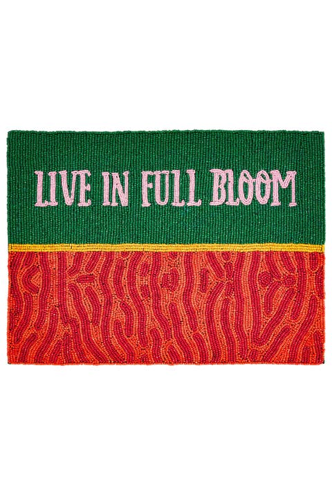 Dadri Beadded Placemat Bloom 12X16 In
