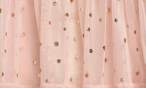Nordstrom Foil Dot Tiered Dress & Bloomers In Pink Foil Dots