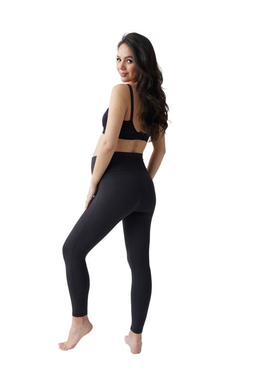 Ingrid & Isabel Maternity Foldover Legging Bundle In Black