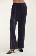 CRESCENT Crushed Satin Pull-On Pants