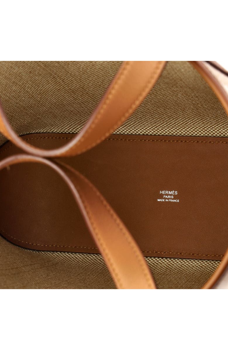 Pre-Owned Hermes Cabas H en Biais Tote Canvas with Leather 27, Alternate, color, Gold