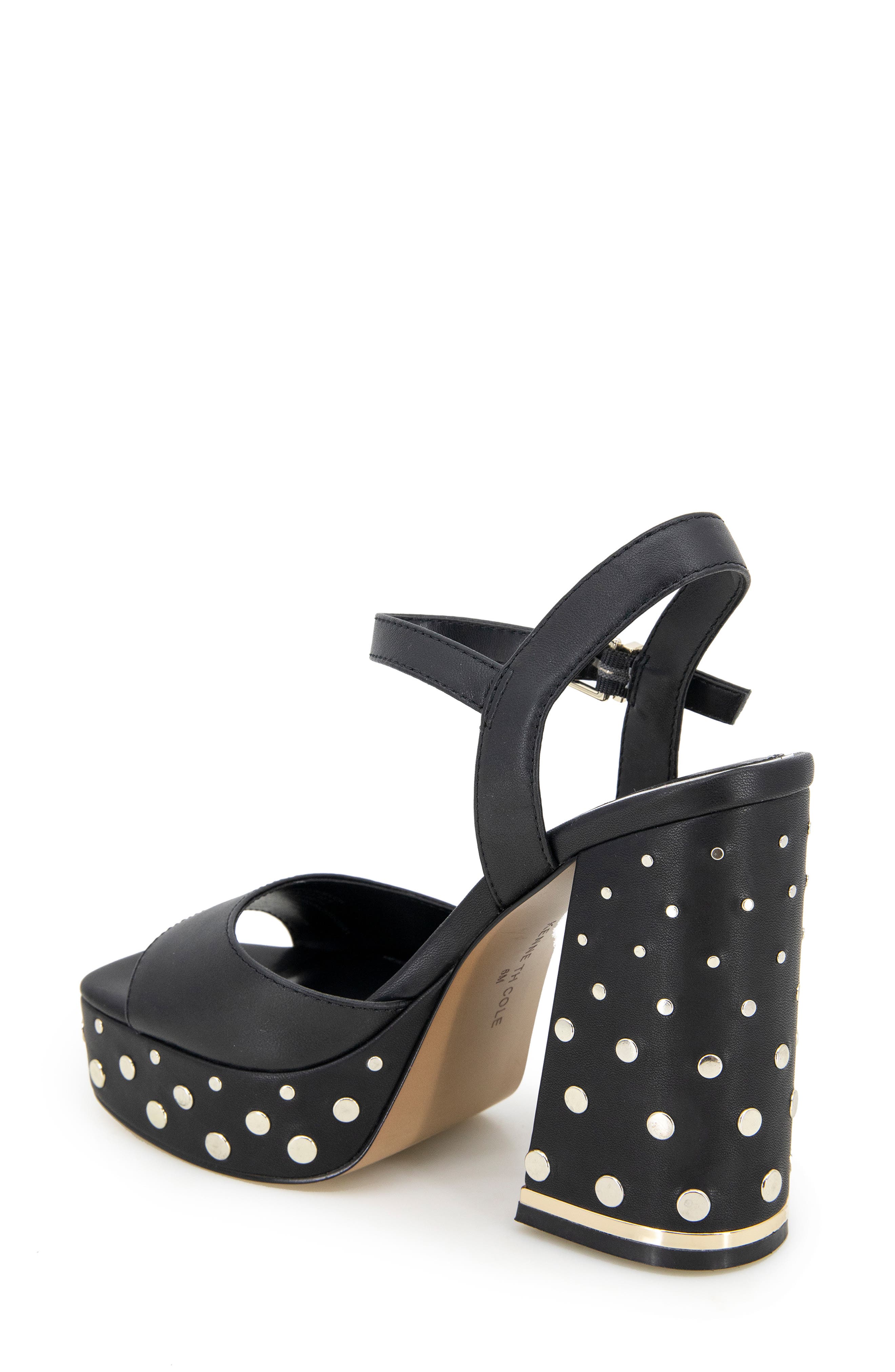 Kenneth Cole New York Dolly Stud Ankle Strap Platform Sandal, Alternate, color, 