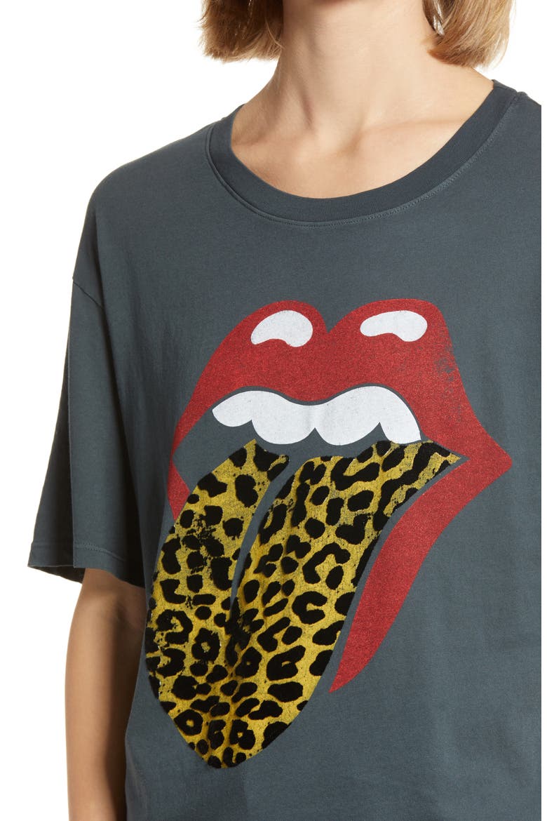 Leopard Tongue Tour Graphic Tee, Alternate, color, VINTAGE BLACK
