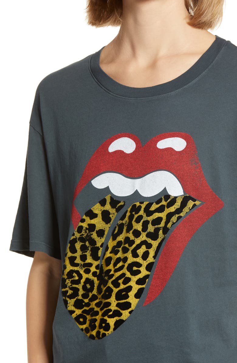 Daydreamer Leopard Tongue Tour Graphic Tee, Alternate, color, 