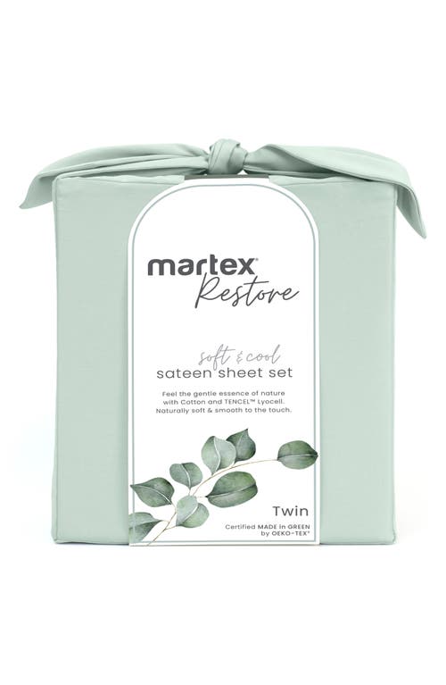 Westpoint Home Restore Cotton & Tencel® Lyocell Sateen Sheet Set In Sage