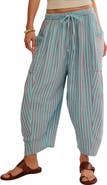 Free People Quin Stripe Cotton Drawstring Pants