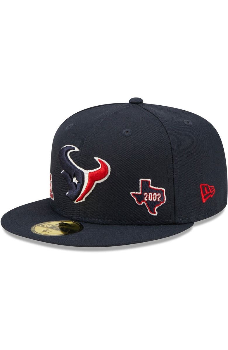 New Era Men's New Era Navy Houston Texans Identity 59FIFTY Fitted Hat, Main, color, 