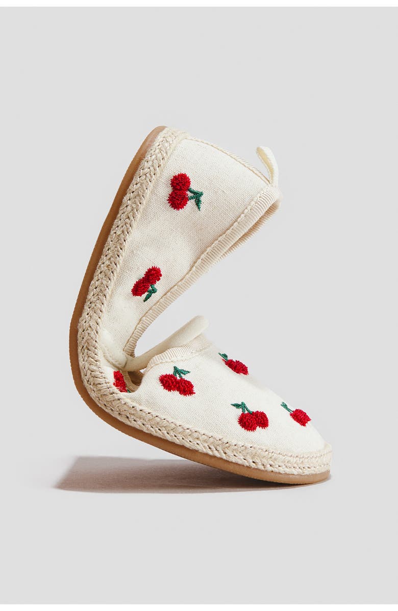 H&M Espadrilles, Alternate, color, Natural Beige/Cherries
