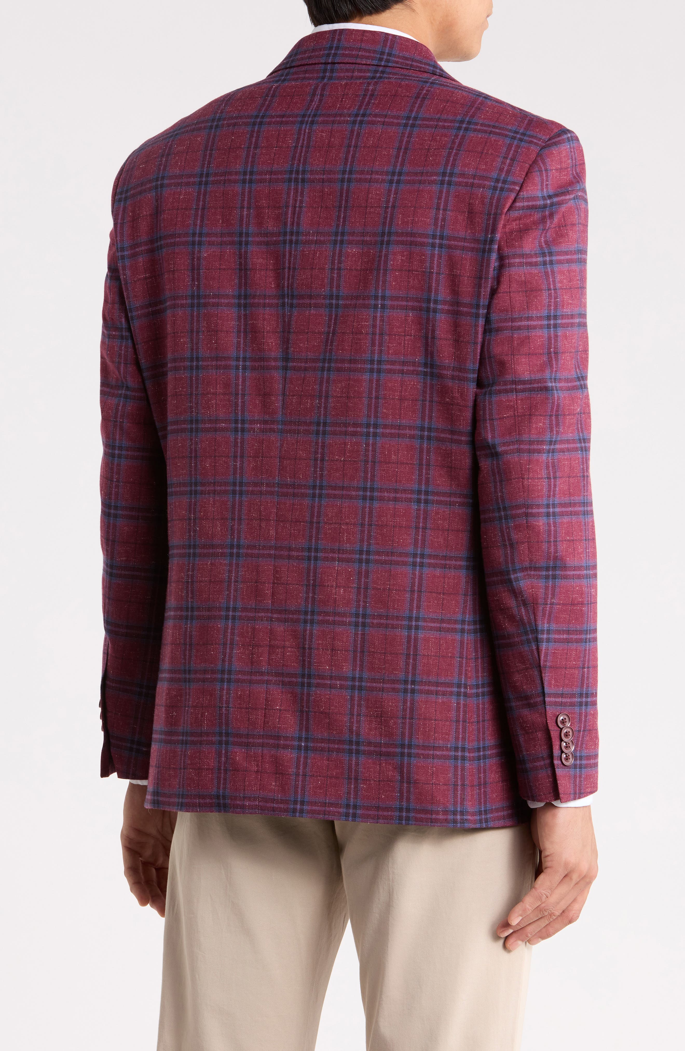 Nautica Plaid Stretch Sport Coat (Men) | Nordstromrack