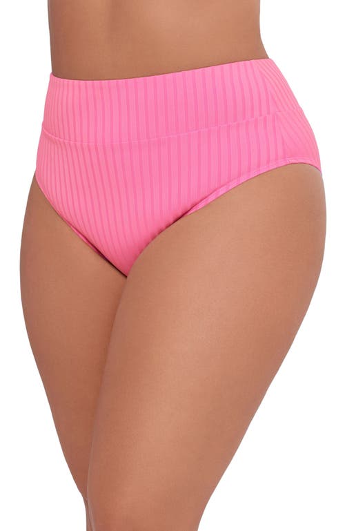 S3 Ribbed Banded High Waist Swim Bottoms