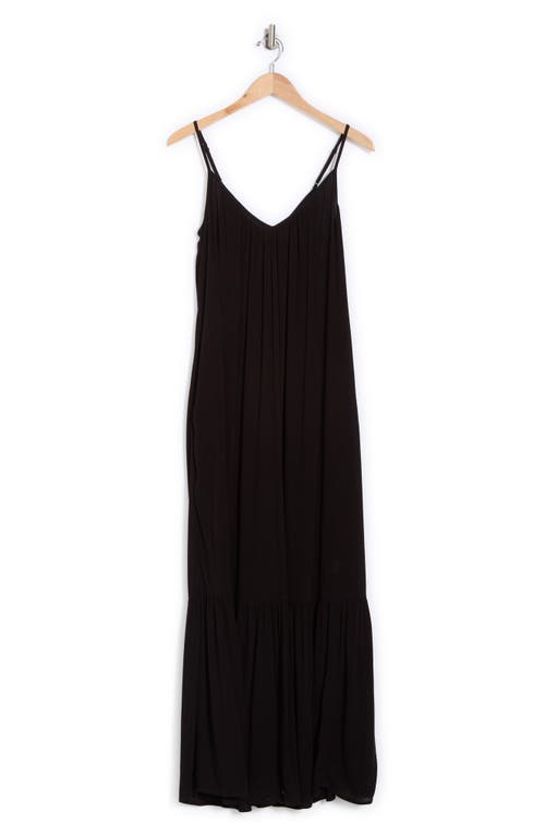 Shop Melrose And Market Gauze Tiered Maxi Dress In Black