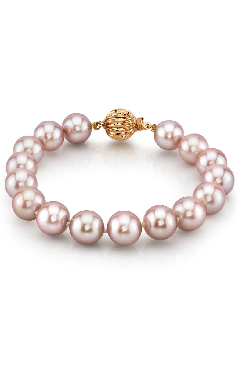 The Pearl Source Freshwater Pearl Bracelet 8.5-9.5mm, Alternate, color, Pink Pearl - Gabriella Clasp