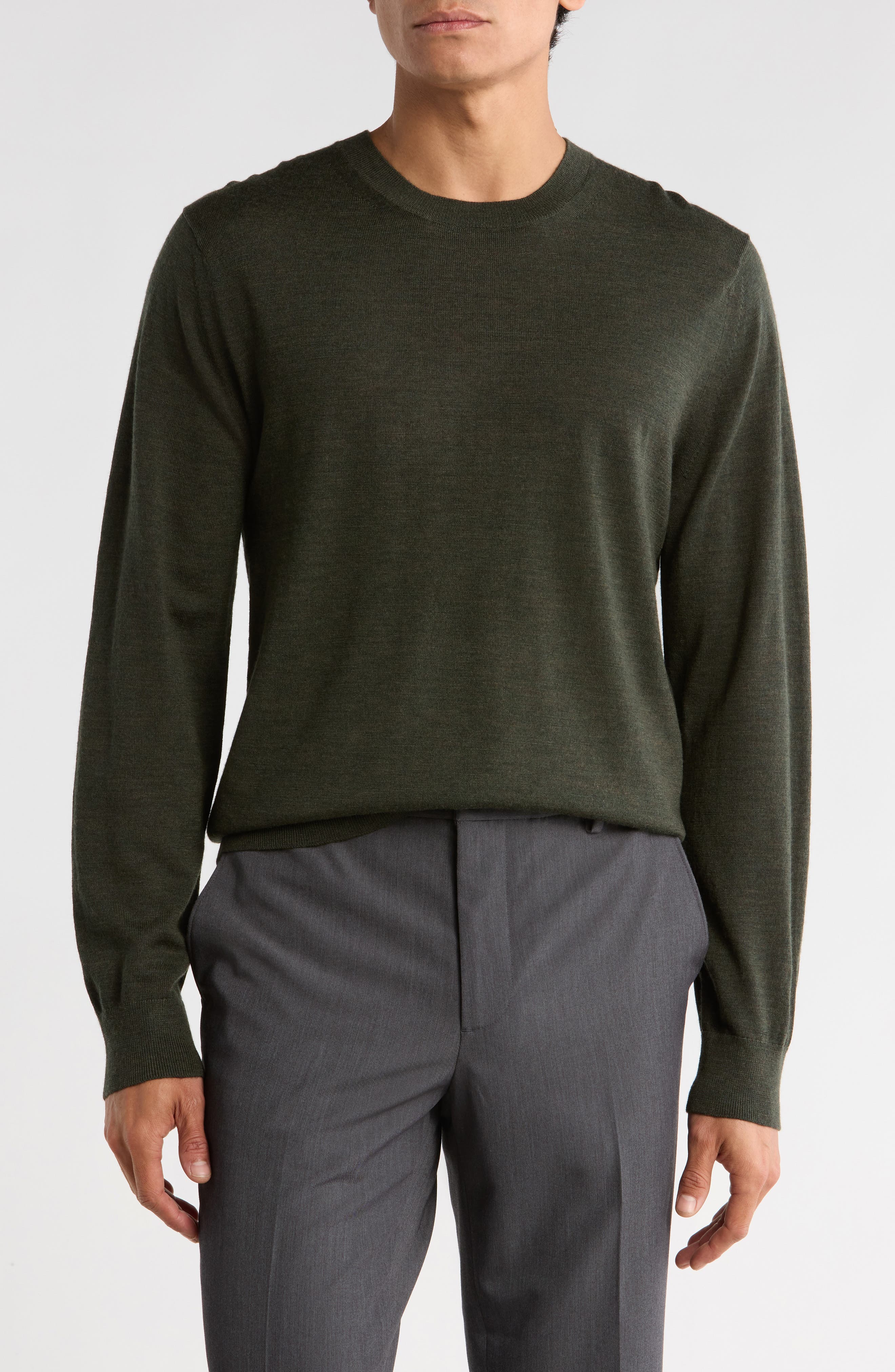 Crew Neck Merino Wool Sweater - image 5