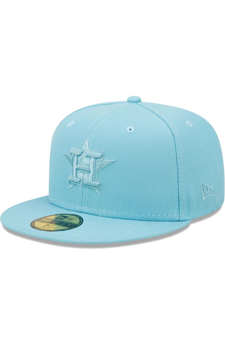 New Era Men's New Era Light Blue Houston Astros Color Pack 59FIFTY Fitted Hat, Alternate, color, 
