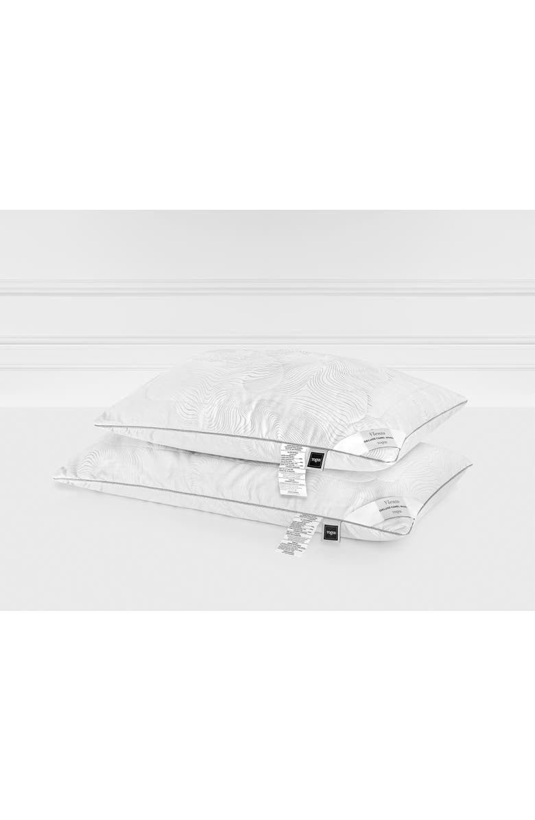 Togas Viento camel wool silk pillow, Alternate, color, White