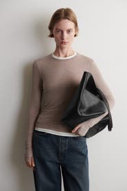 COS Cotton Long-Sleeved Top