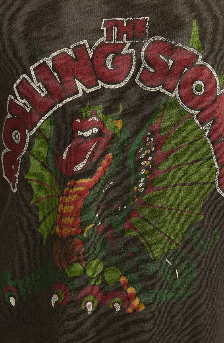 Lucky Brand Rolling Stones Dragon Cotton Graphic T-Shirt, Alternate, color,