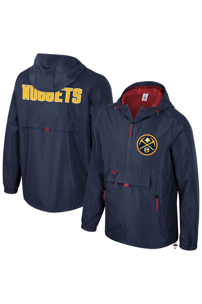 Unisex Stadium Essentials Navy Denver Nuggets Compete Quarter-Zip Windbreaker Jacket, Main, color, Navy
