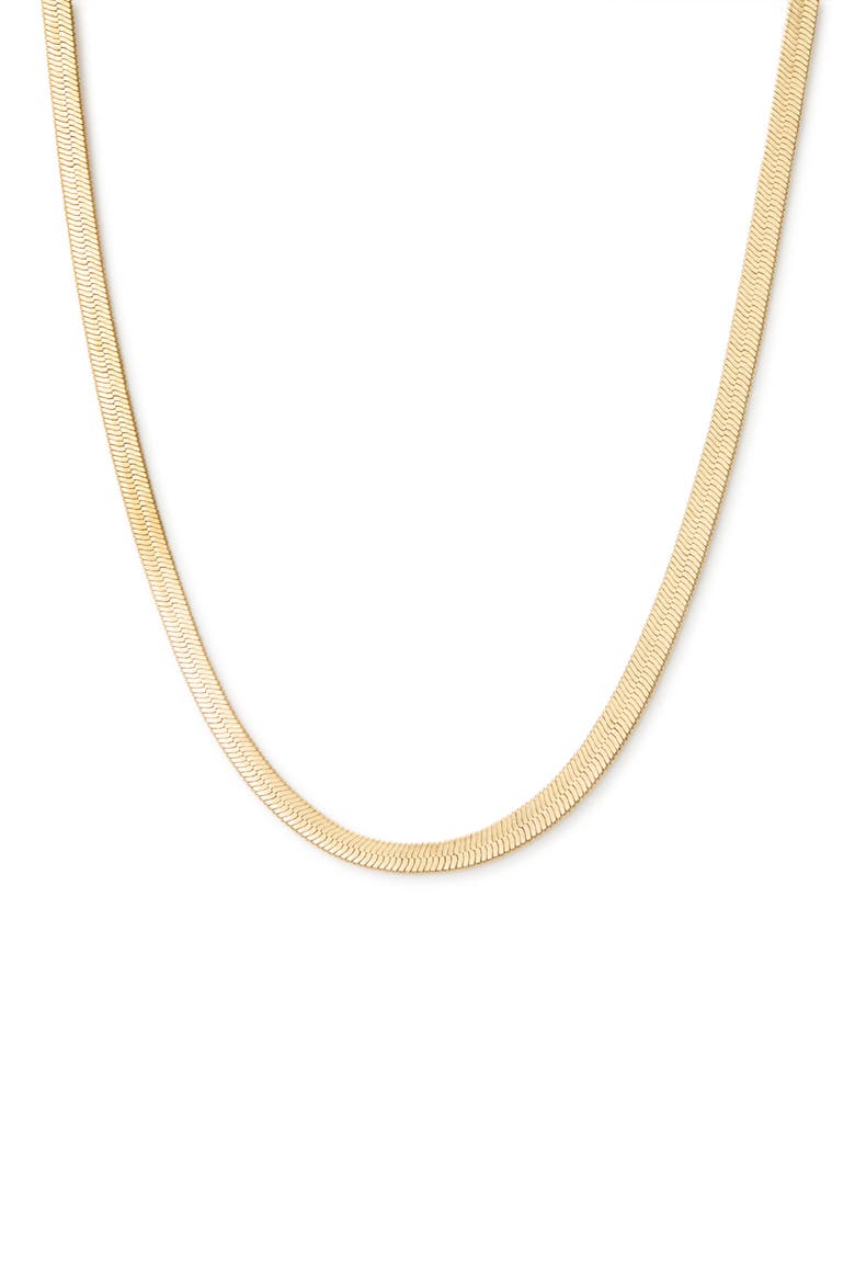 Snake Chain Collar Necklace, Alternate, color, GOLD
