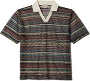 Brixton Varsity Retro Stripe Johnny Collar Polo