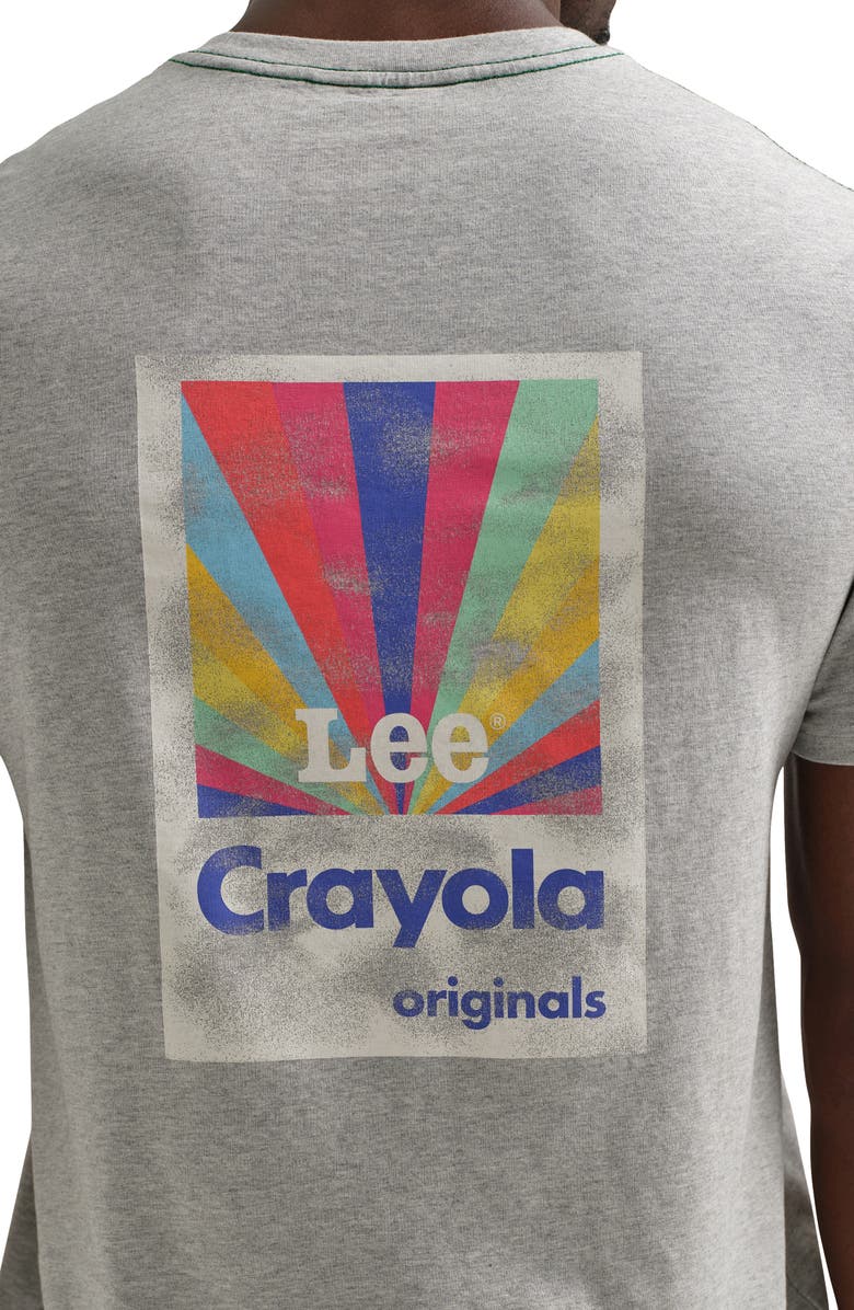 Lee x Crayola Graphic T-Shirt, Alternate, color, Heather Grey
