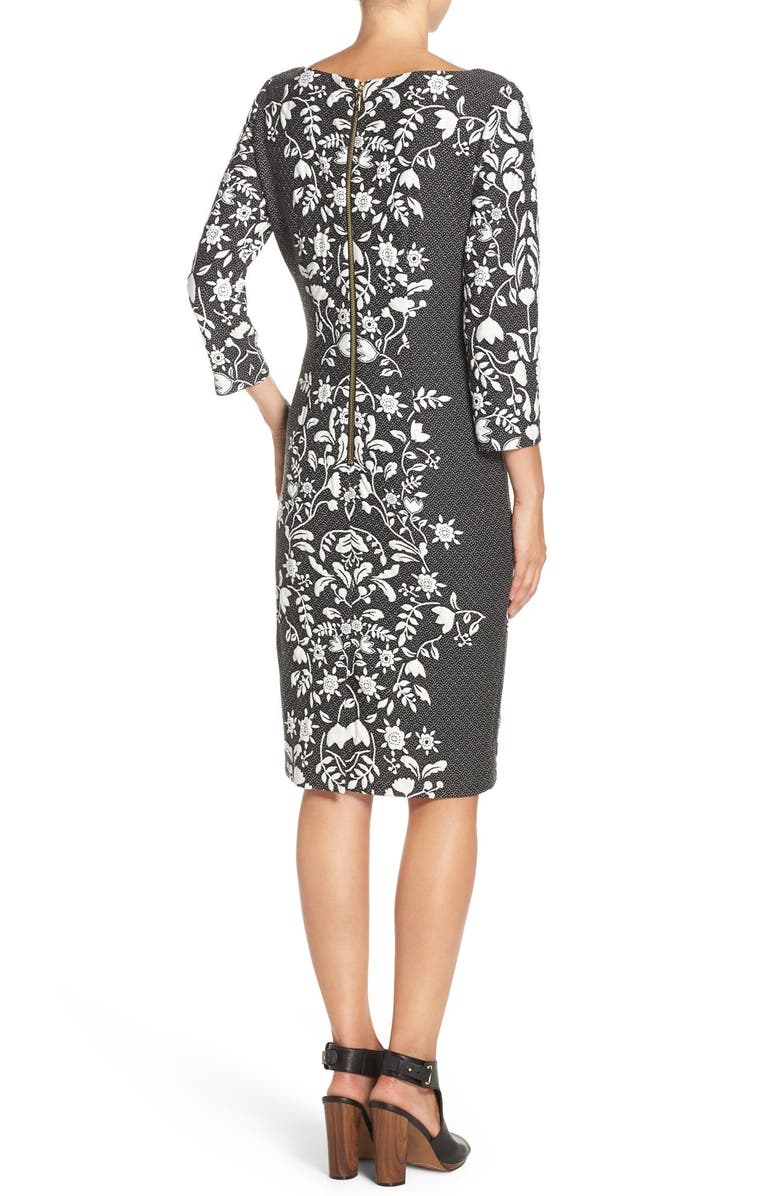 Eliza J Jacquard Knit Sheath Dress, Alternate, color,