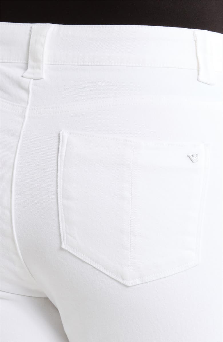 Wit & Wisdom Frayed Cuffed High Waist Boyfriend Jeans, Alternate, color, Optic White