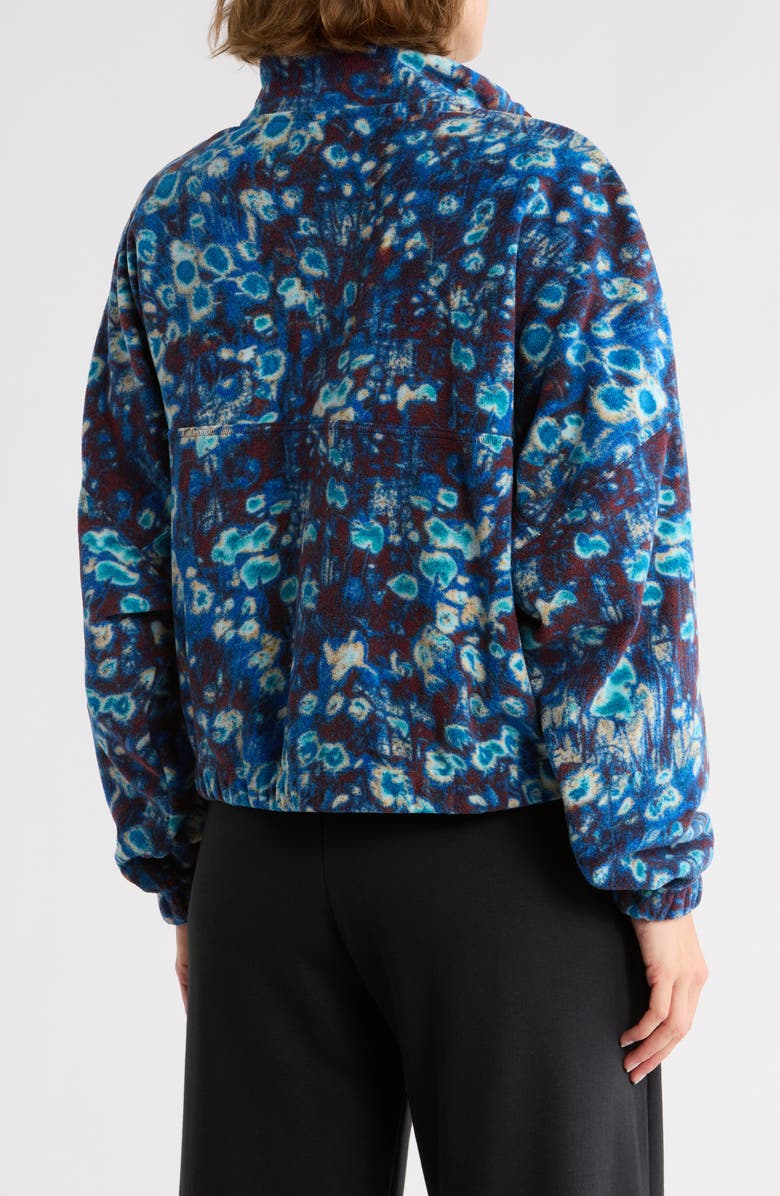 Nike One Half Zip Polar Jacket, Alternate, color, Burgundy Crush