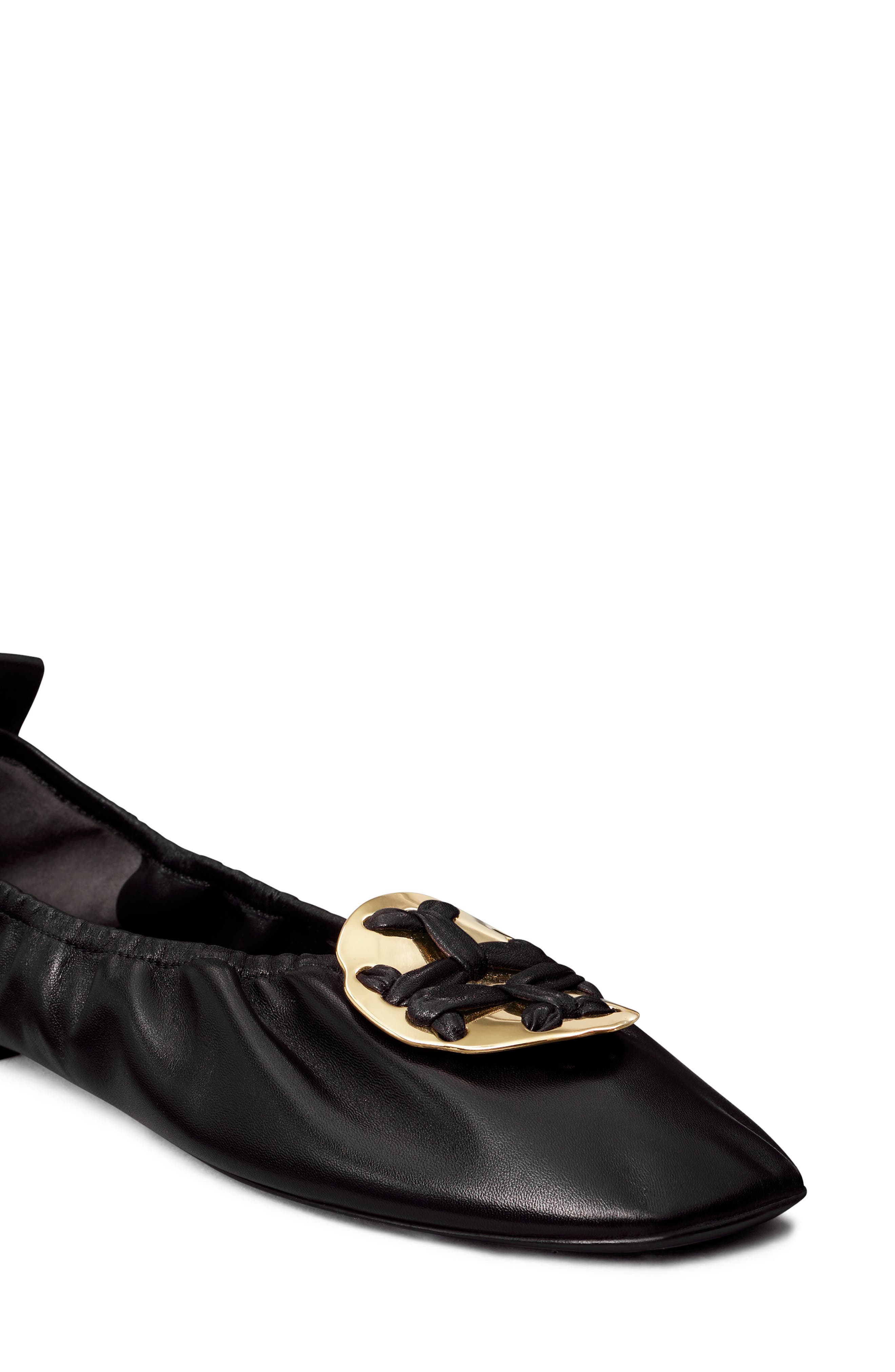 Tory Burch Double T Ballet Flat, Alternate, color, 