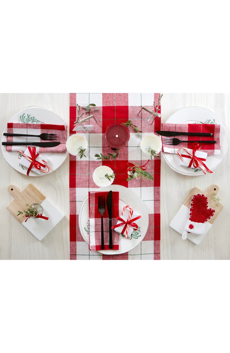Solino Home Linen Table Runner - Very Merry Plaid, Alternate, color, Very Merry