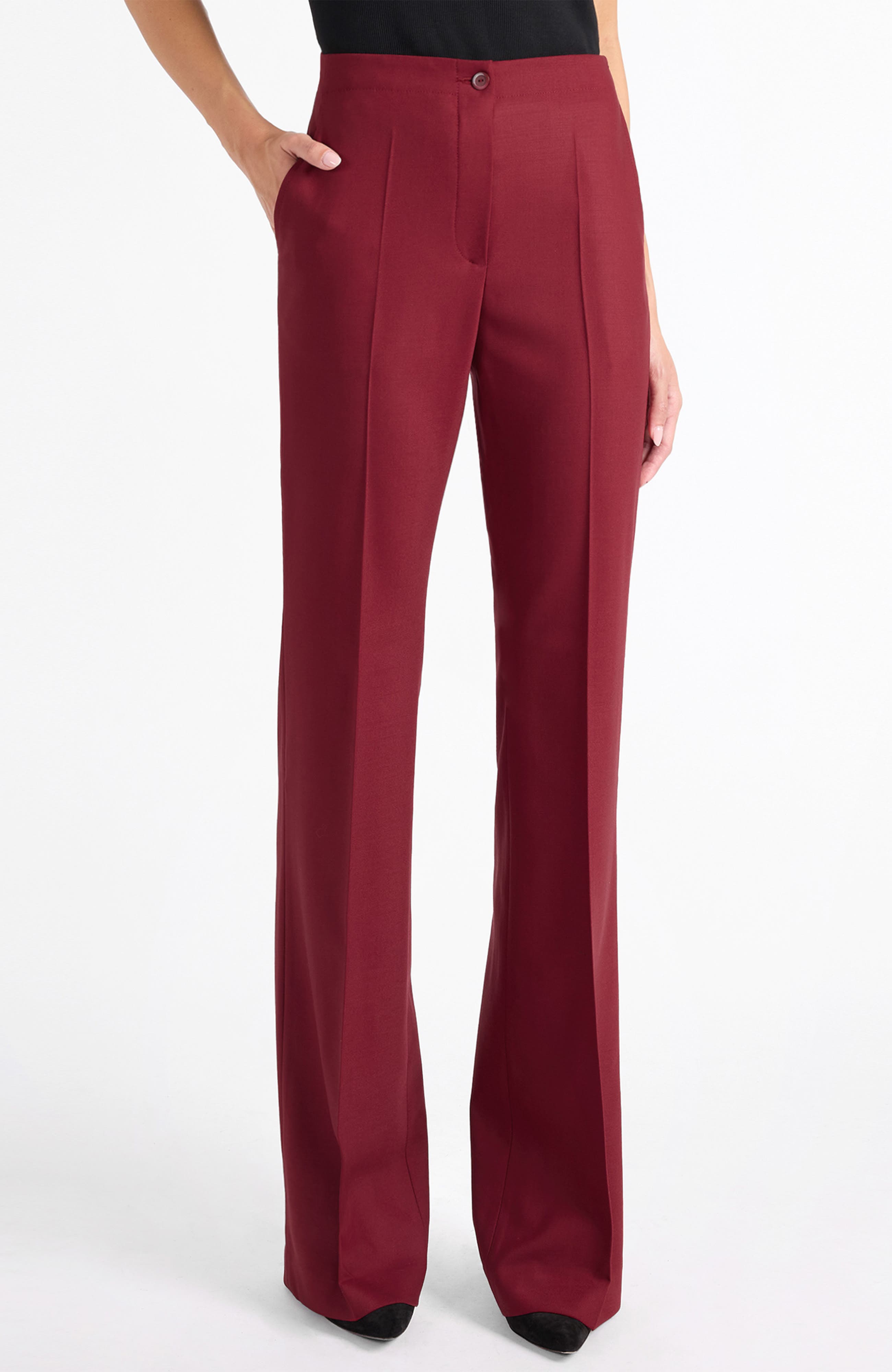 Beth Wool Flared Pants