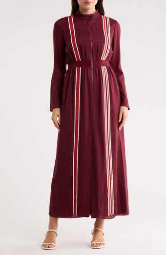 Longchamp Stripe Wool Maxi Dress