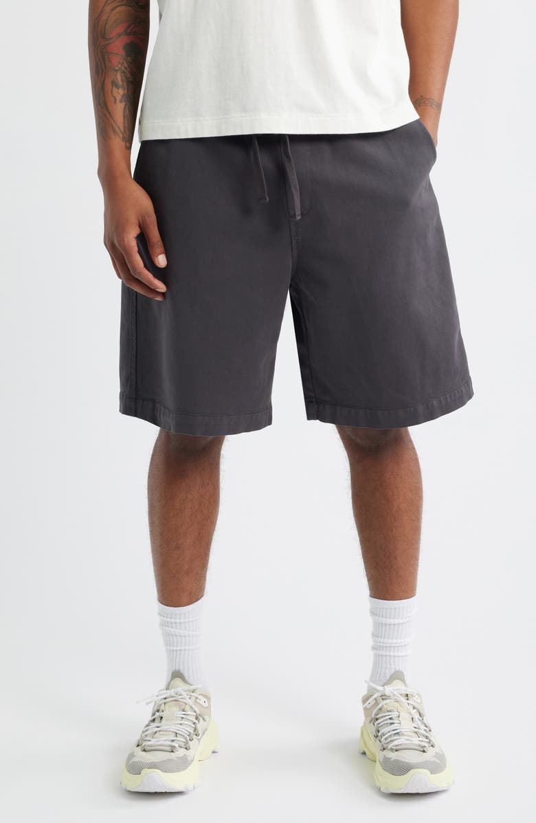 Carhartt Work In Progress Floyde Lyocell & Cotton Twill Drawstring Shorts, Main, color, 